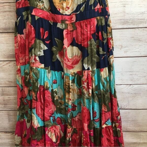 VASNA DESIRE BOHO FLORAL TIERED MAXI DRESS - Picture 9 of 11